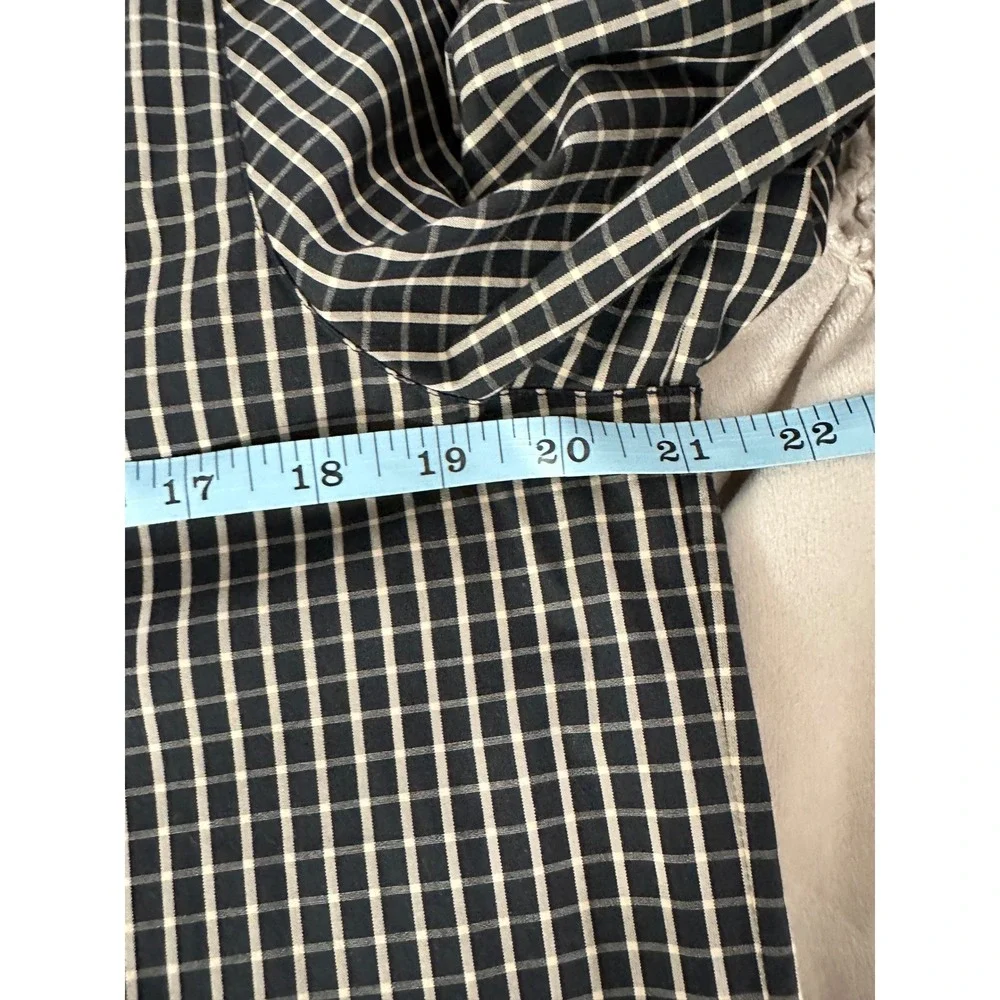 LAFAYETTE 148 NEW YORK Black White Checkered Long Sleeve Womens M - Picture 4 of 4